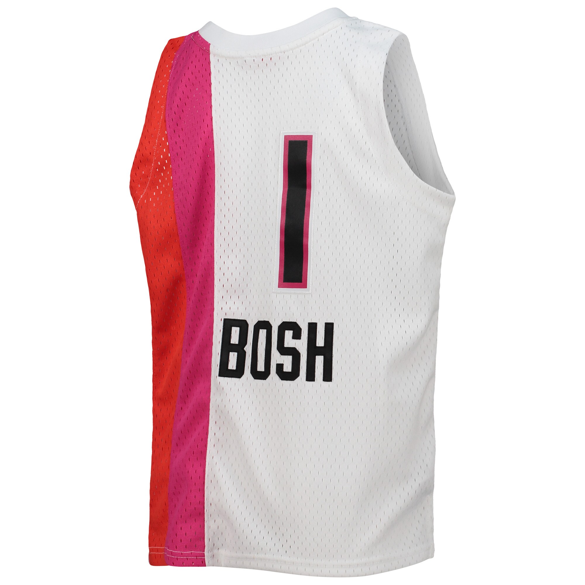 Chris Bosh Miami Heat Mitchell & Ness Youth 2011-12 Hardwood Classics Swingman Jersey - White - PersonalJerseys