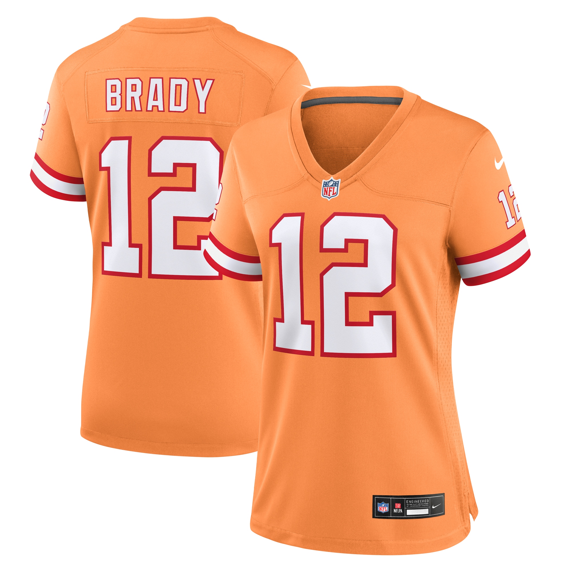 Tampa Bay Buccaneers Tom Brady Orange Throwback Game Jersey for Youth Women Men - Friend Lounge Store - Shop for All Things Jerseys Sports - PersonalJerseys