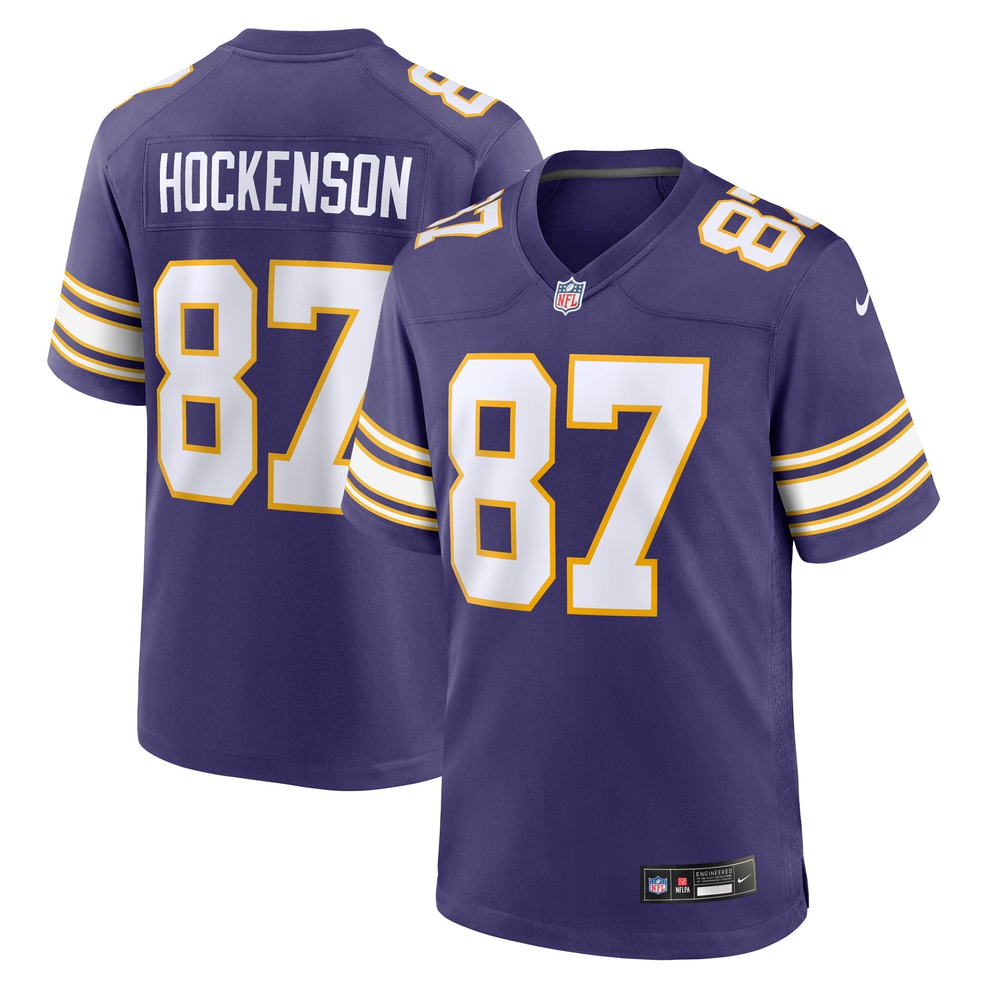 Men's Nike T.J. Hockenson Purple Minnesota Vikings Classic Player Game Jersey - PersonalJerseys