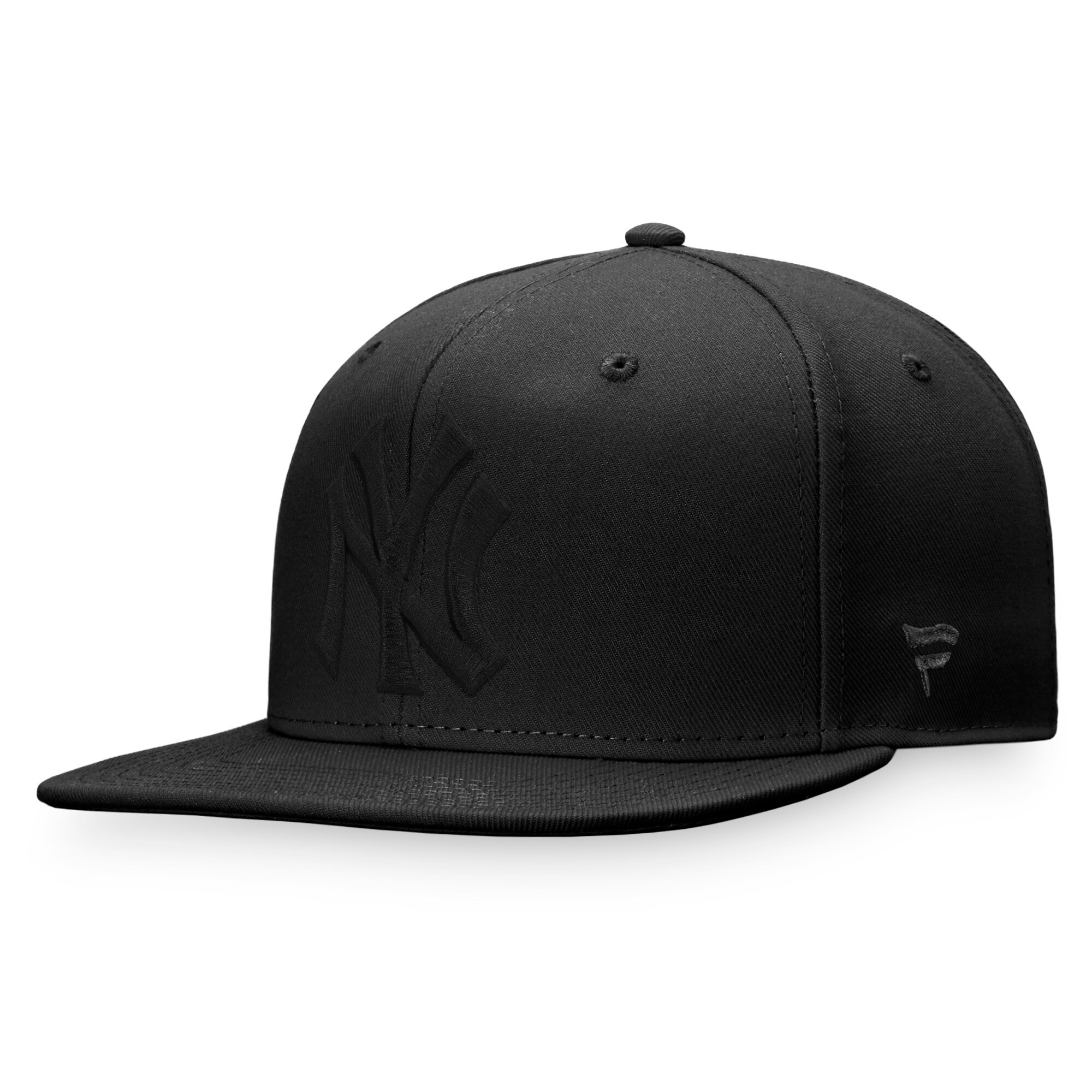 New York Yankees Fanatics Branded Black on Black Snapback Hat - PersonalJerseys