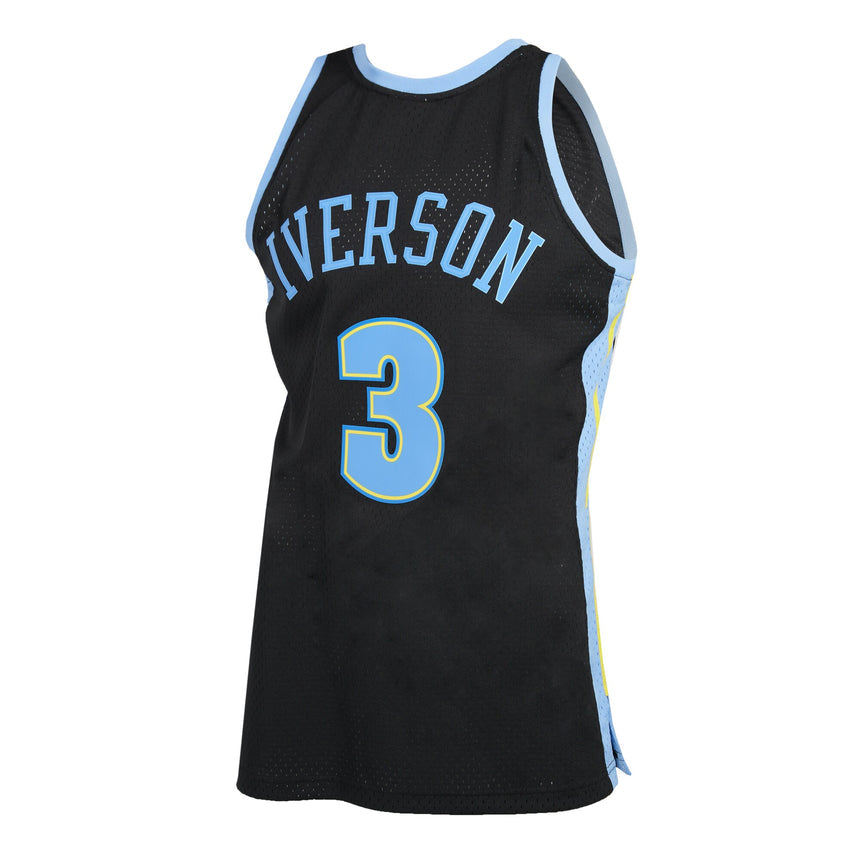 Men's Denver Nuggets Allen Iverson Mitchell &Ness Black 2006-2007 Hardwood Classics Reload 2.0 Swingman Jersey - PersonalJerseys