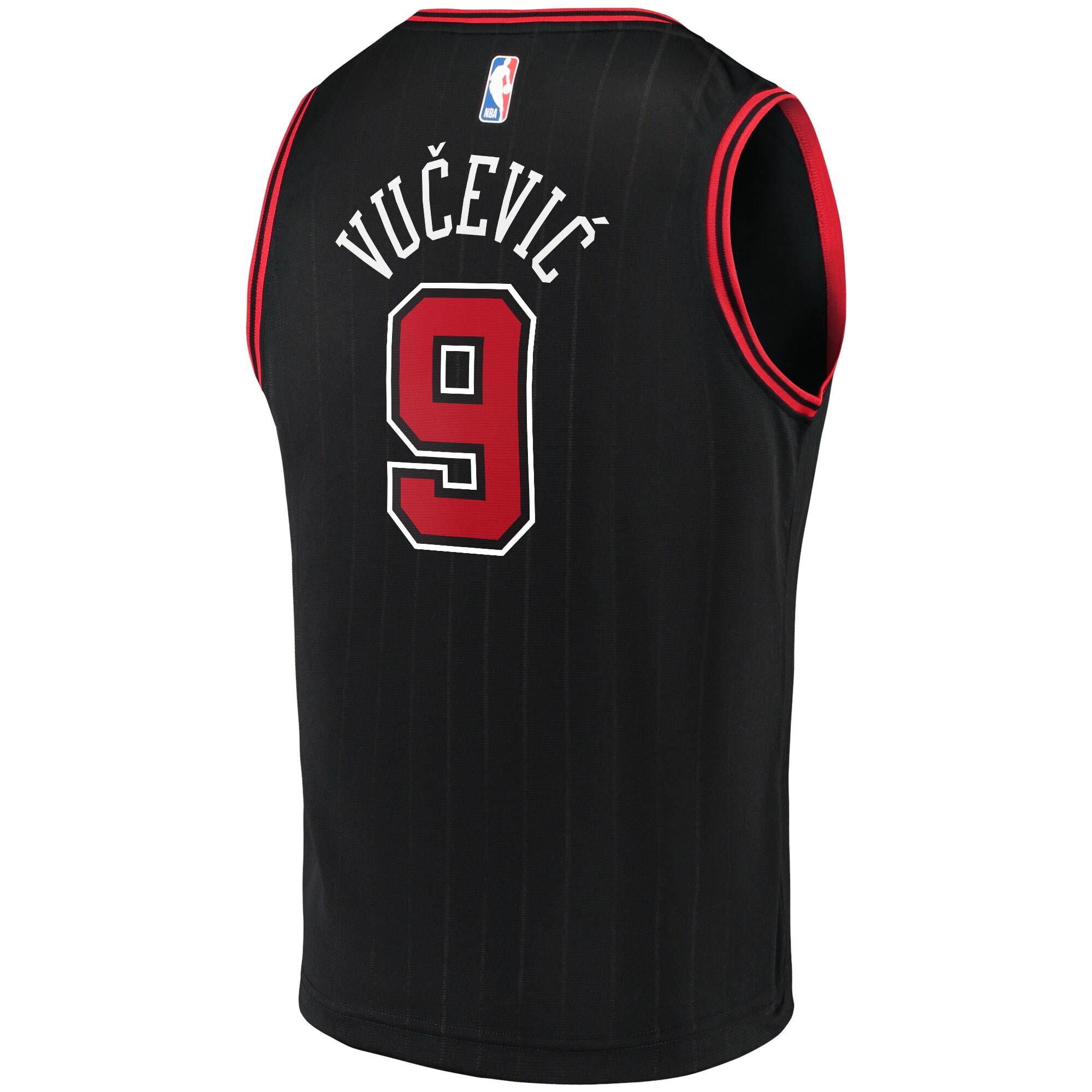 Nikola Vucevic Chicago Bulls Fanatics Branded Fast Break Replica Player Jersey - Statement Edition - Black - PersonalJerseys