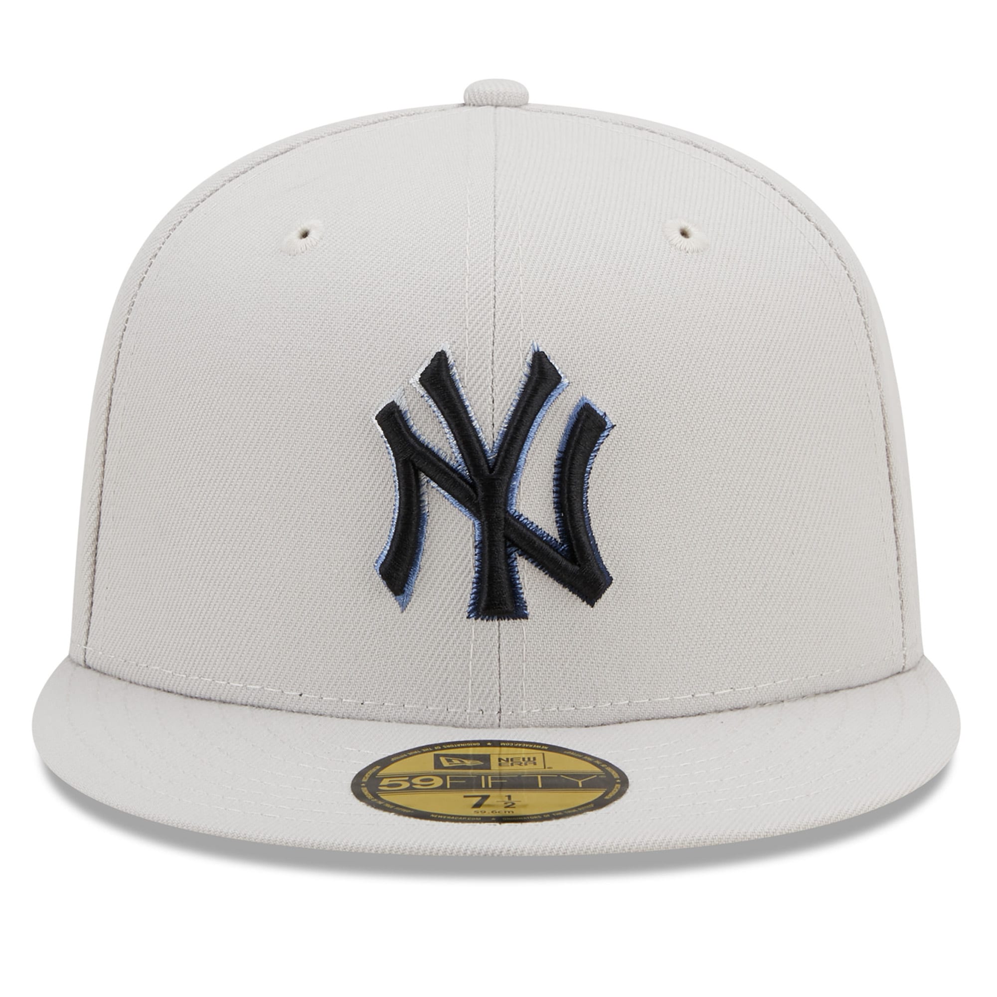 New York Yankees New Era Stone Dim Undervisor 59FIFTY Fitted Hat - Khaki - PersonalJerseys