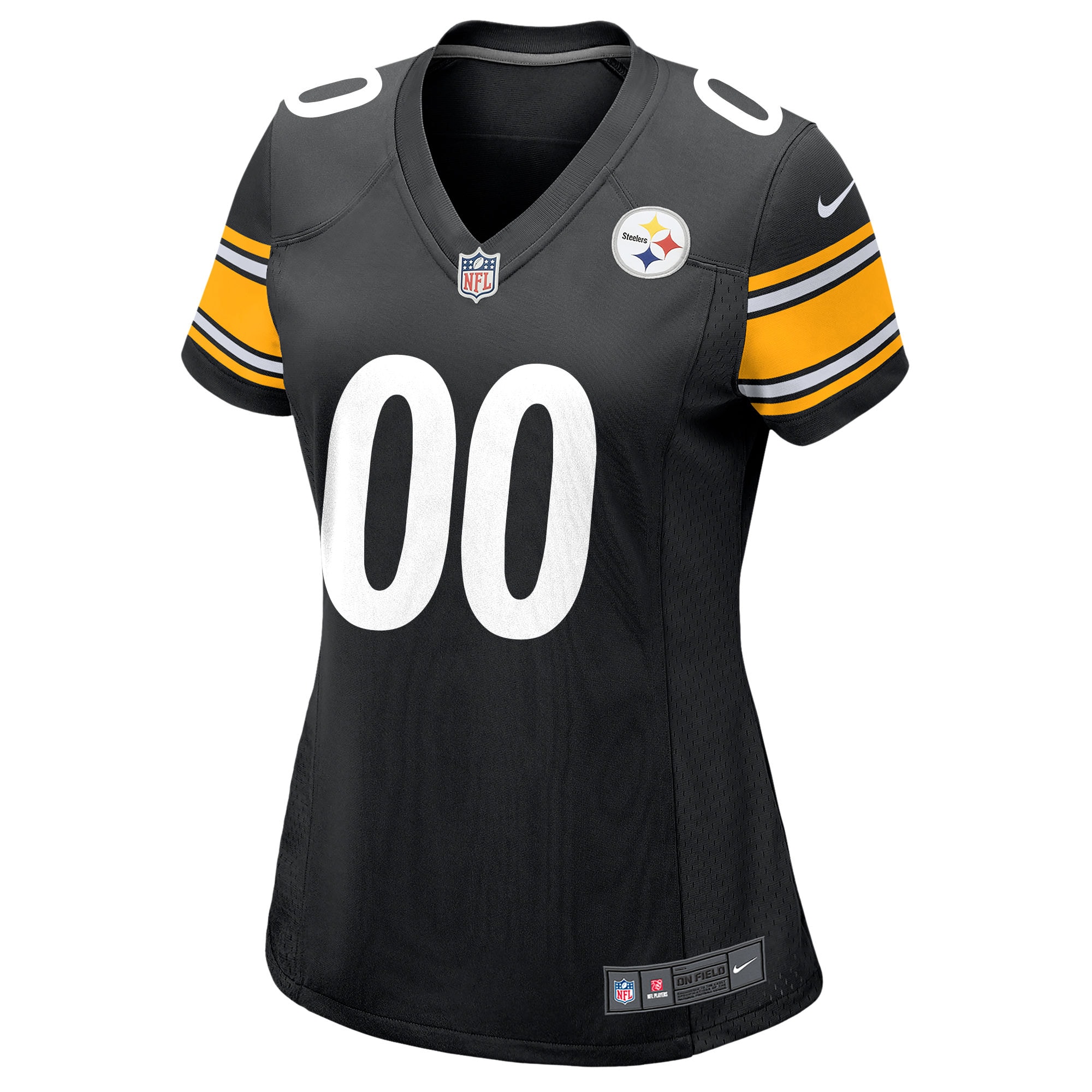 Pittsburgh Steelers Nike Women's Custom Game Jersey - Black - PersonalJerseys