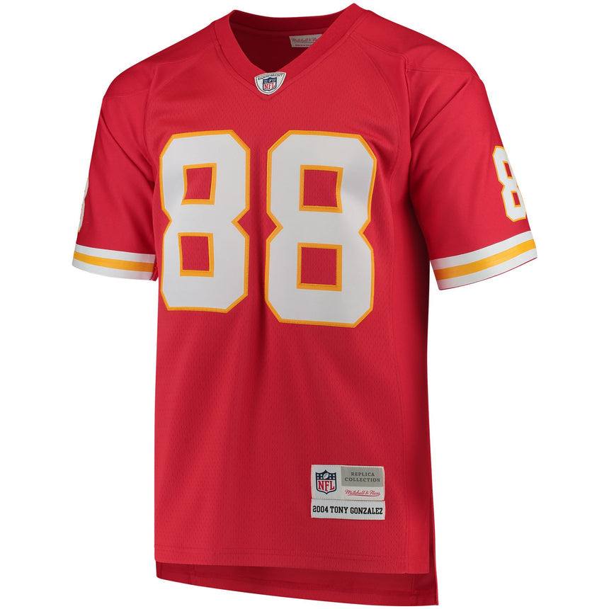 Men's Kansas City Chiefs Tony Gonzalez Mitchell & Ness Red Retired Player Replica Jersey - PersonalJerseys
