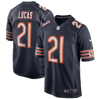 Jordan Lucas Chicago Bears Game Player Jersey ??? Navy - Friend Lounge Store - Shop for All Things Jerseys Sports - PersonalJerseys