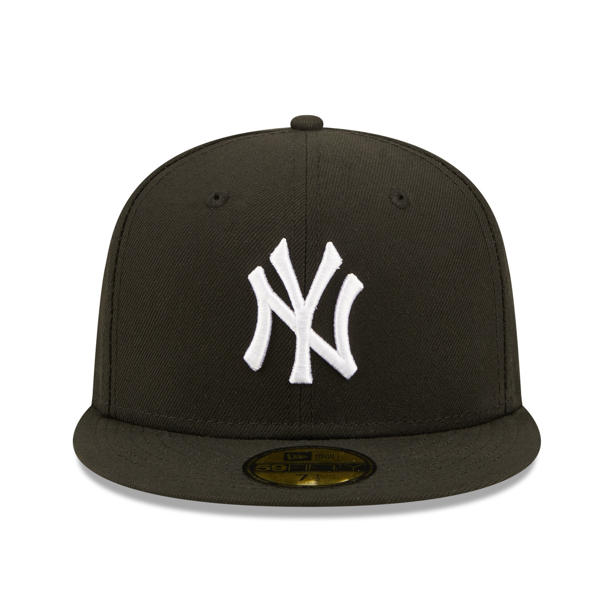 New York Yankees New Era Team Logo 59FIFTY Fitted Hat - Black - PersonalJerseys