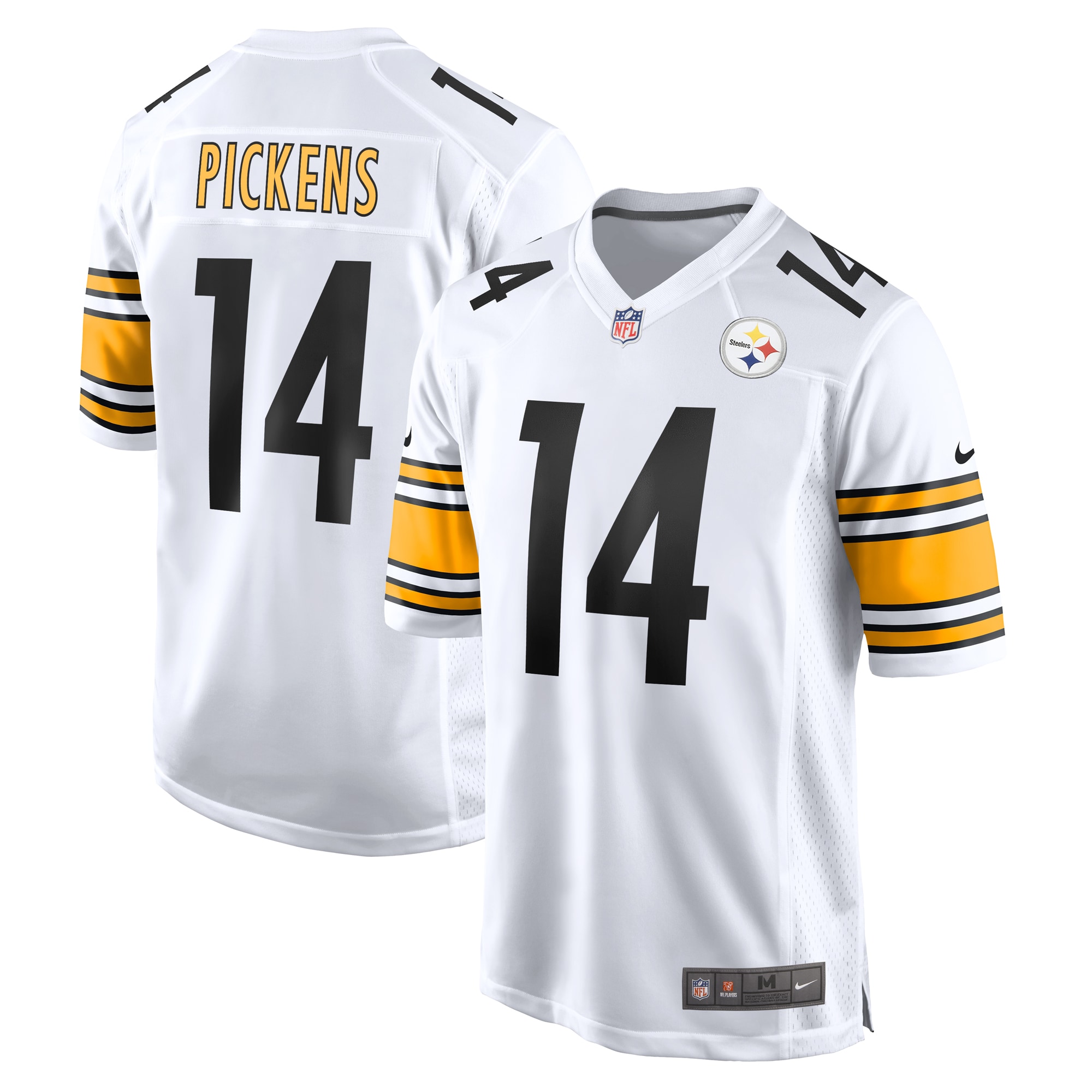 George Pickens Pittsburgh Steelers Nike Game Player Jersey - White - PersonalJerseys