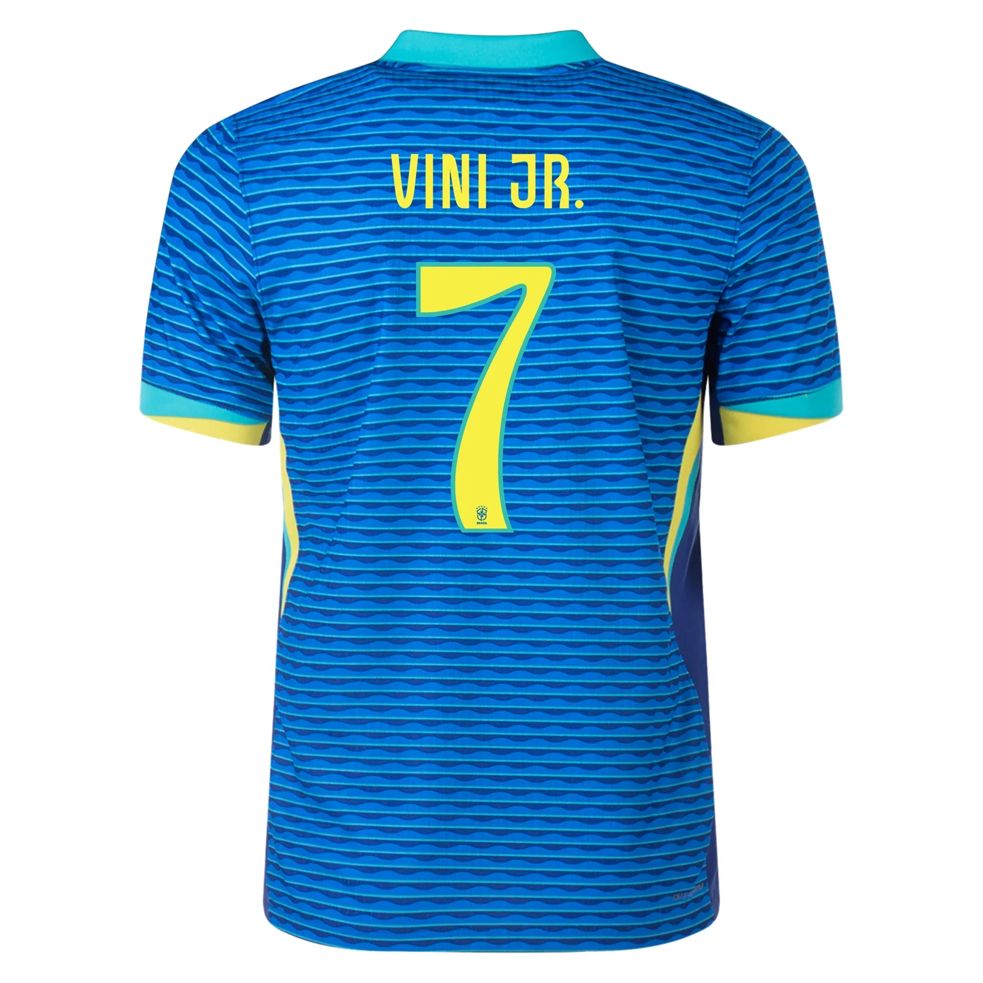 Nike Brazil Authentic Vini Jr. Away Jersey 24/25 Soar/Dynamic Yellow) - PersonalJerseys