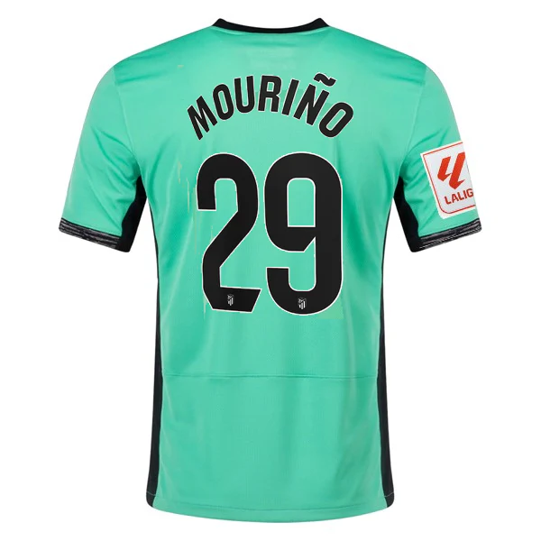 Nike Atletico Madrid Santiago Mouriño Third Jersey w/ La Liga Patch 23/24 (Spring Green/Black) - PersonalJerseys