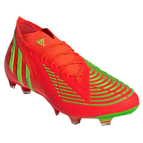 adidas Predator Edge.1 Firm Ground Soccer Cleats (Solar Red/Team Solar Green) - PersonalJerseys
