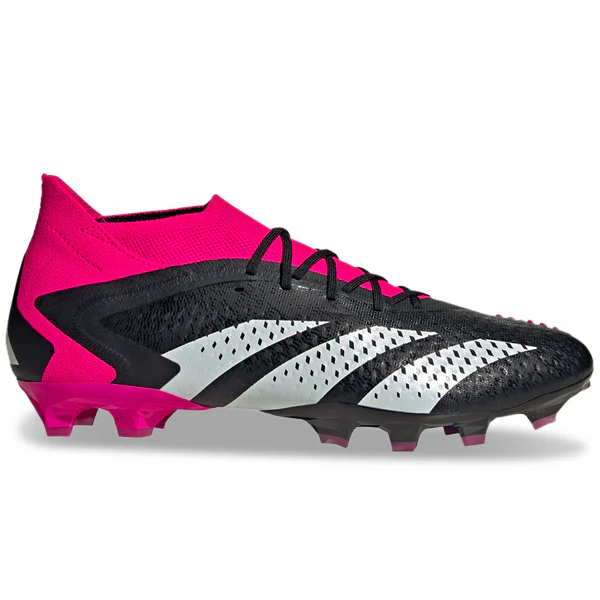 adidas Predator Accuracy.1 Firm Ground Soccer Cleats (Core Black/Team Shock Pink) - PersonalJerseys