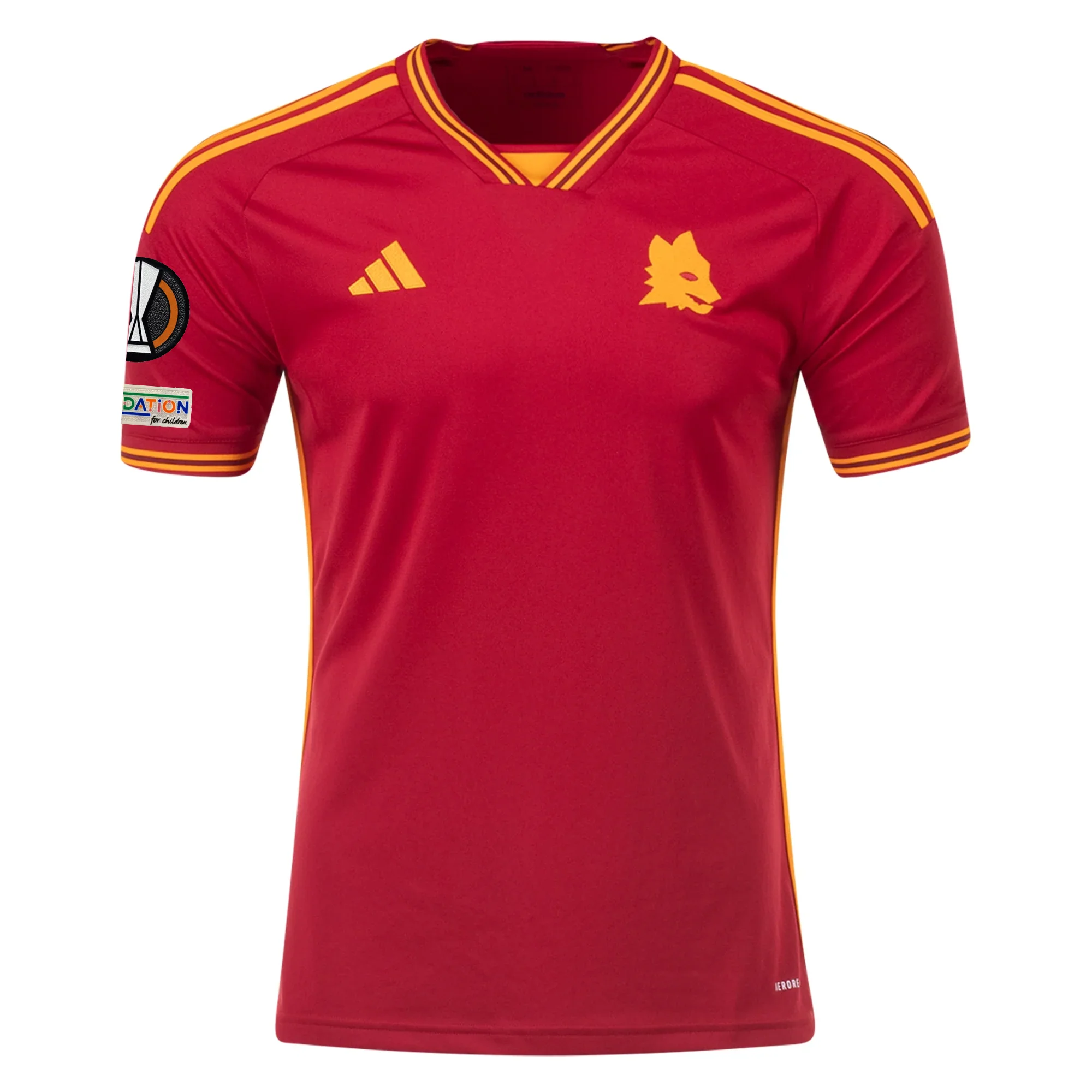 adidas Roma Leandro Paredes Home Jersey w/ Europa League Patches 23/24 (Team Victory Red) - PersonalJerseys