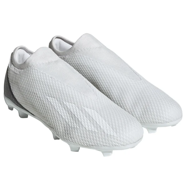 adidas X Speedportal.3 Laceless Firm Ground Soccer Cleats (Cloud White) - PersonalJerseys