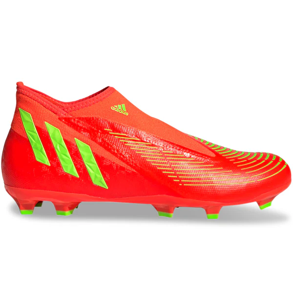 adidas Predator Edge.3 LL Firm Ground Soccer Cleats (Solar Red/Team Solar Yellow) - PersonalJerseys