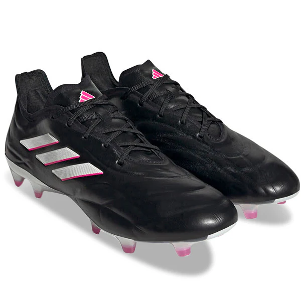 adidas Copa Pure.1 Firm Ground Soccer Cleats (Black/Zero Metallic/Shock Pink) - PersonalJerseys