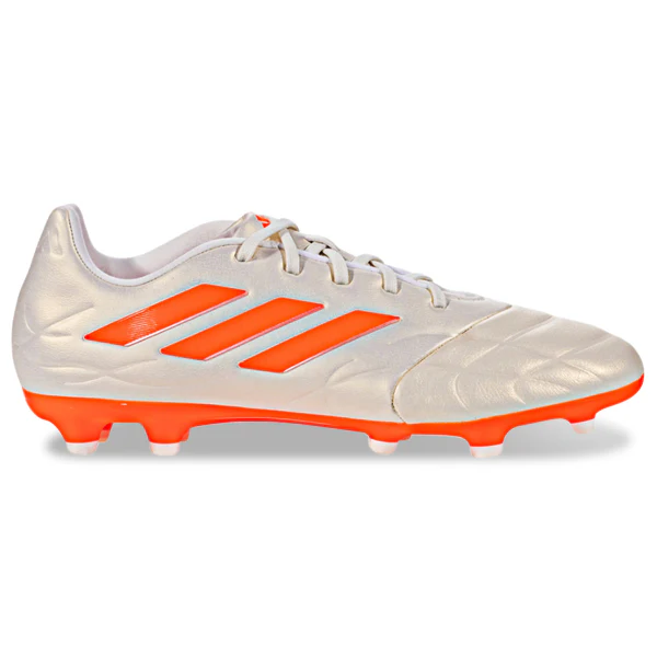 adidas Copa Pure.3 Firm Ground Soccer Cleats (Off White/Team Solar Orange) - PersonalJerseys