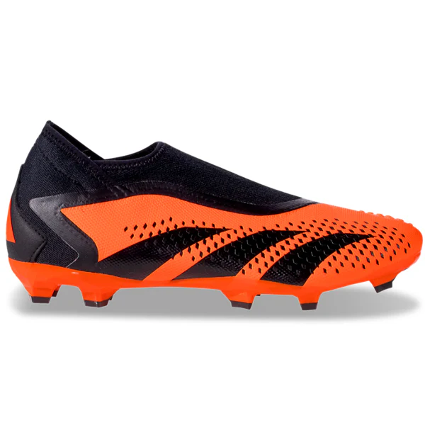 adidas Predator Accuracy.3 Laceless Firm Ground Soccer Cleats (Tea Solar Orange/Black) - PersonalJerseys