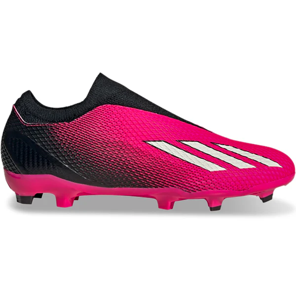 adidas X Speedportal.3 Laceless Firm Ground Soccer Cleats (Team Shock Pink/Core Black) - PersonalJerseys