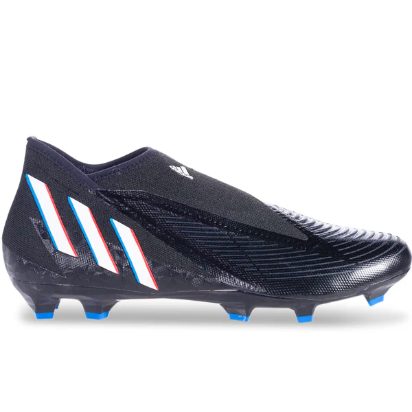 adidas Predator Edge.3 Laceless Firm Ground Soccer Cleats (Core Black) - PersonalJerseys