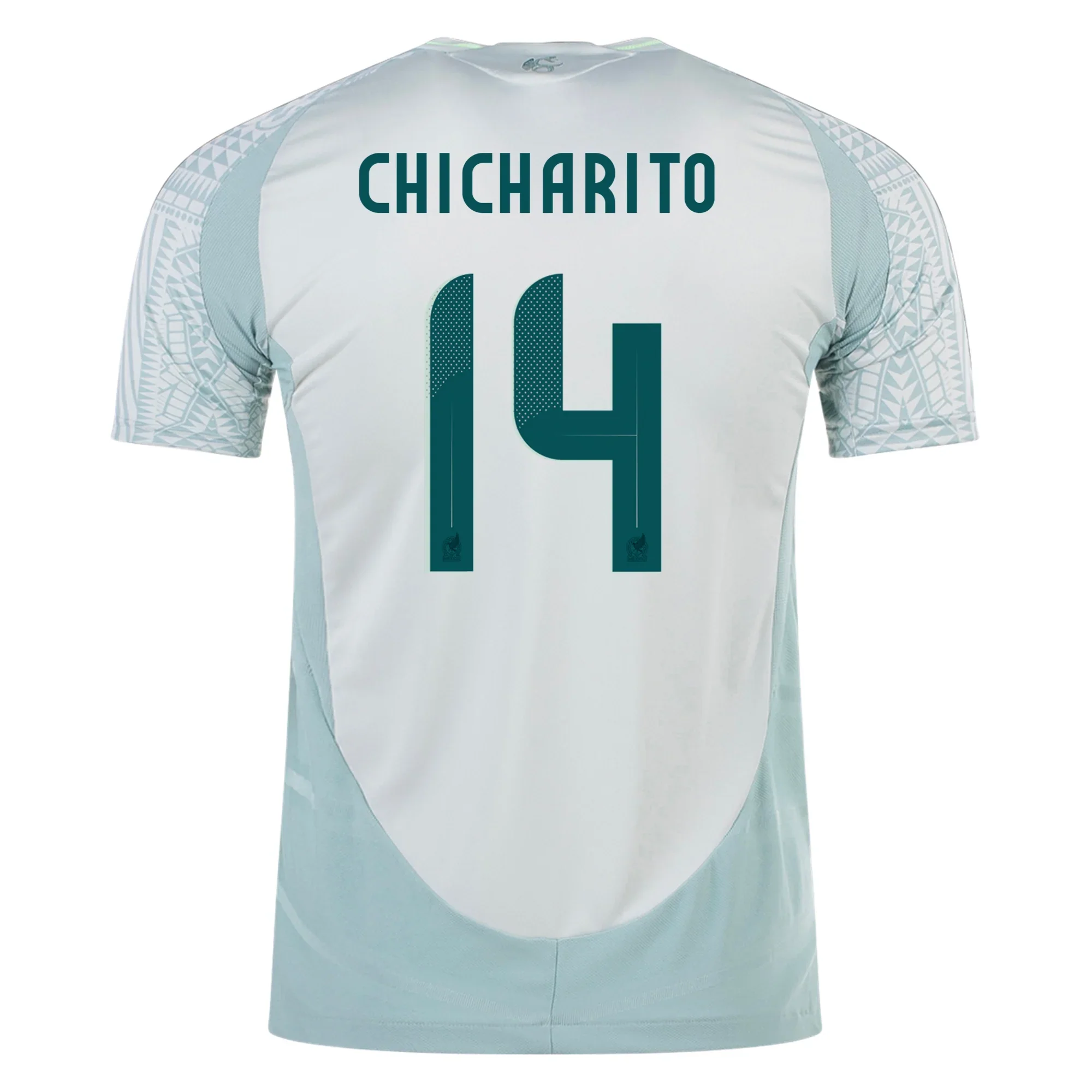 adidas Mens Mexico Authentic Chicharito Away Jersey 24/25 (Linen Green) - PersonalJerseys
