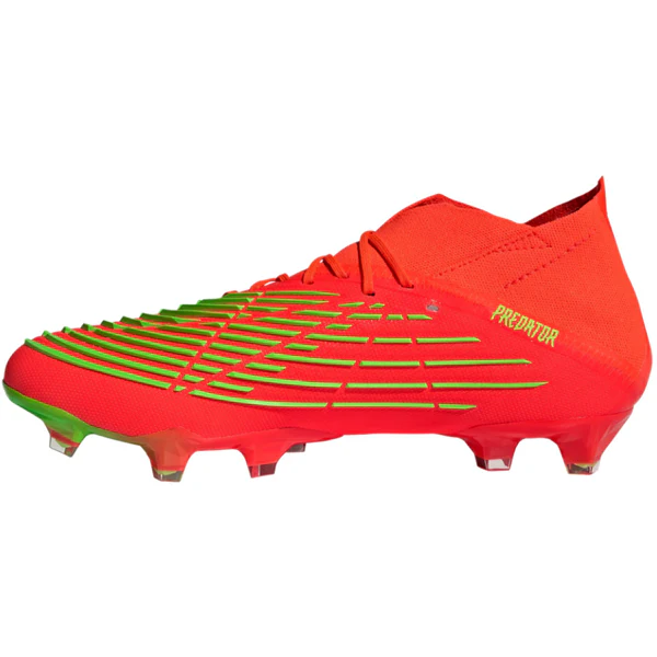 adidas Predator Edge.1 Firm Ground Soccer Cleats (Solar Red/Team Solar Green) - PersonalJerseys