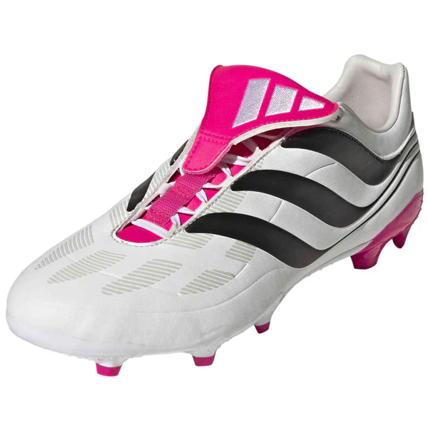 adidas Predator Precision.3 Firm Ground Soccer Cleats (White/Team Shock Pink) - PersonalJerseys