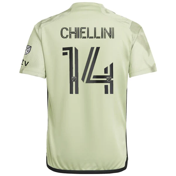 adidas LAFC Chiellini Away Jersey w/ MLS + Apple TV Patches 23/24 (Green) - PersonalJerseys