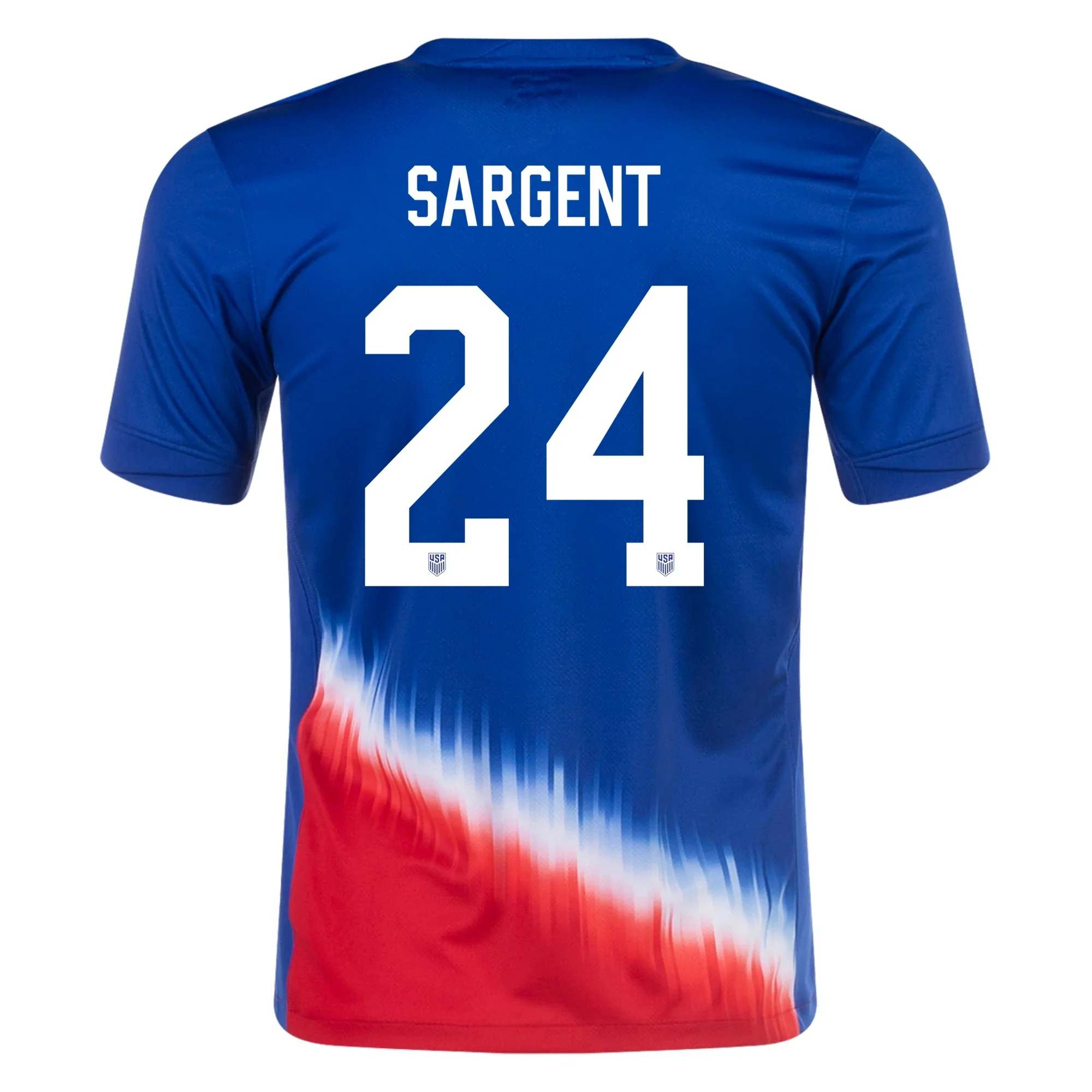 Nike Mens United States Josh Sargent Away Jersey 24/25 (Old Royal/Sport Red) - PersonalJerseys