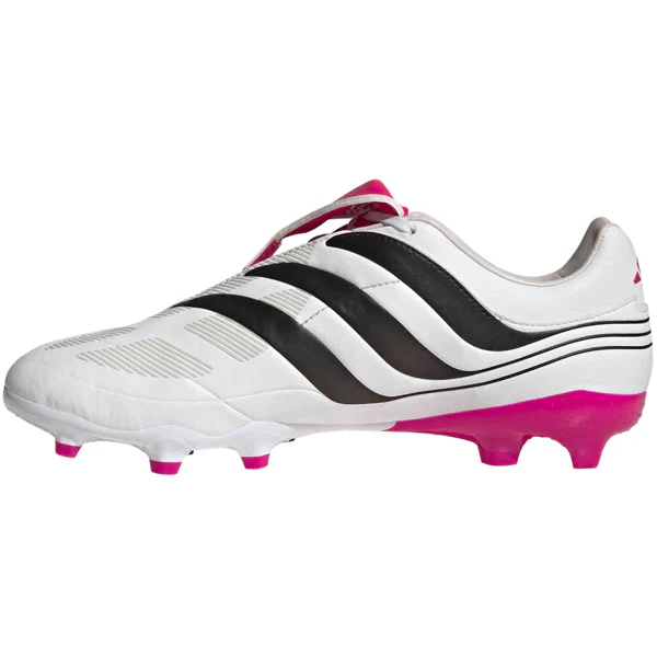 adidas Predator Precision.3 Firm Ground Soccer Cleats (White/Team Shock Pink) - PersonalJerseys