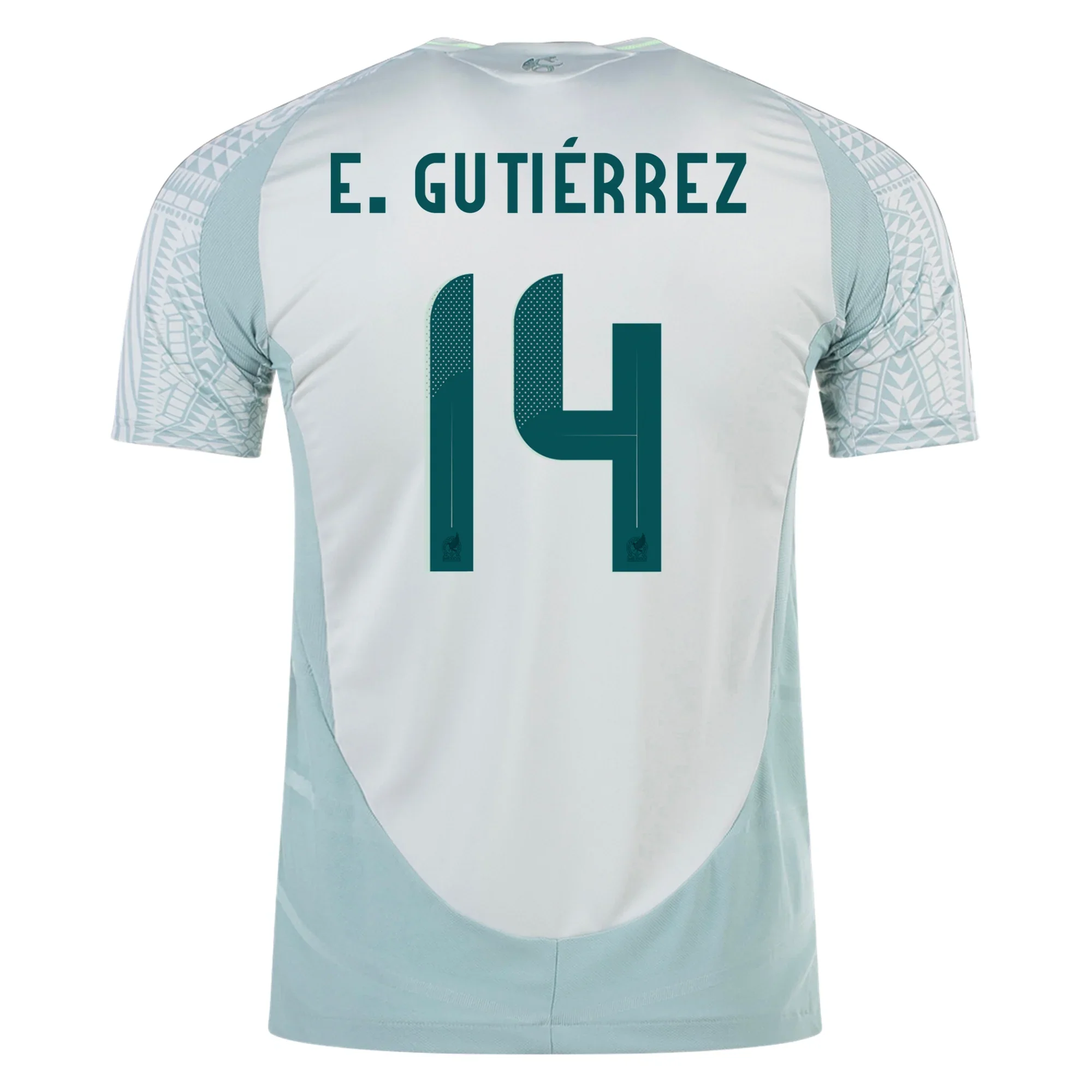 adidas Mens Mexico Authentic Erick Guti��rrez Away Jersey 24/25 (Linen Green) - PersonalJerseys