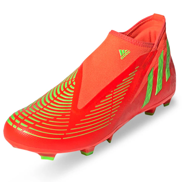 adidas Predator Edge.3 LL Firm Ground Soccer Cleats (Solar Red/Team Solar Yellow) - PersonalJerseys