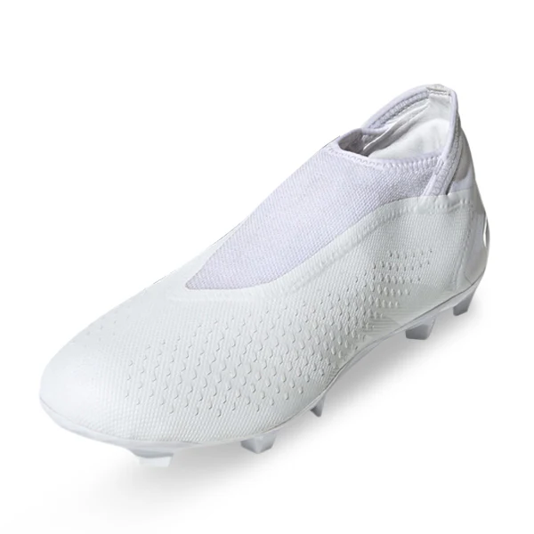 adidas Predator Accuracy.3 Laceless Firm Ground Soccer Cleats (Core White) - PersonalJerseys