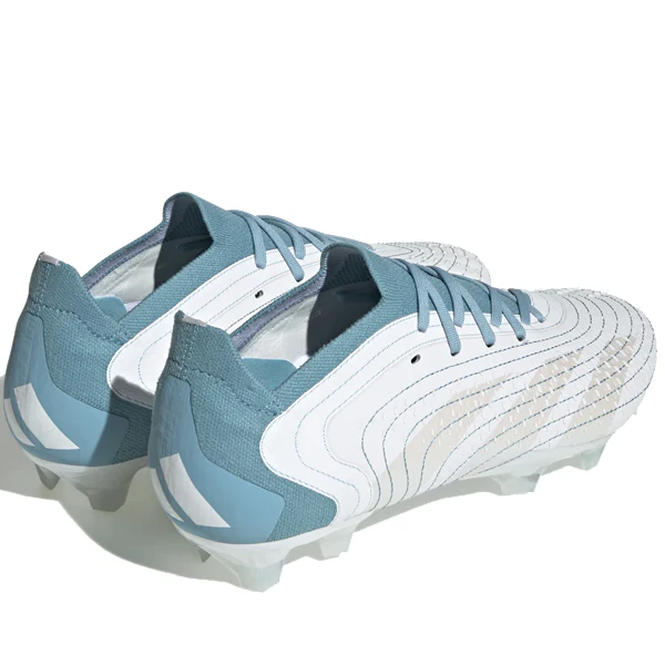 adidas Predator Accuracy.1 L Firm Ground Soccer Cleats (White/Grey Two/Preloved Blue) - PersonalJerseys
