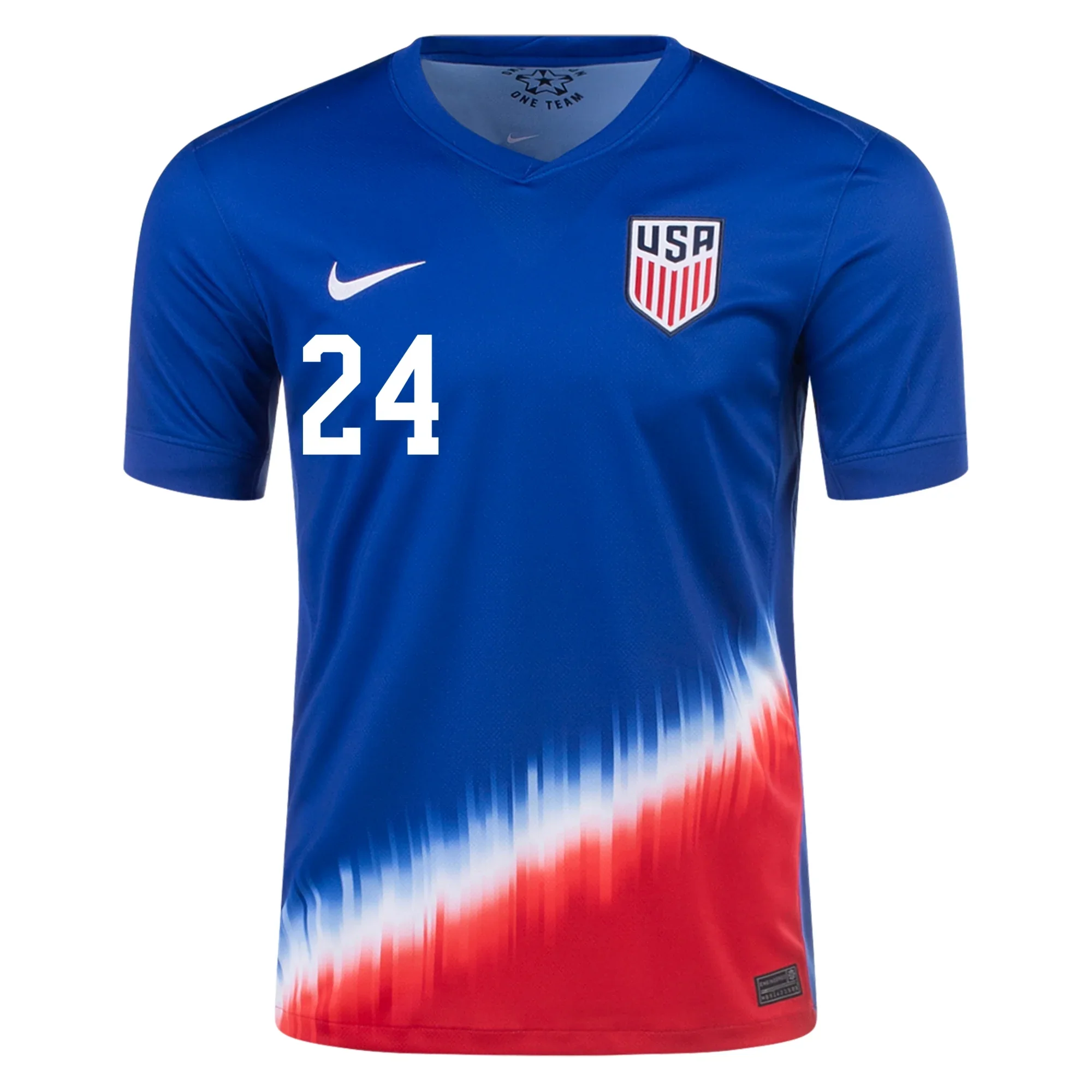 Nike Mens United States Josh Sargent Away Jersey 24/25 (Old Royal/Sport Red) - PersonalJerseys