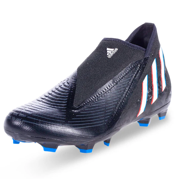 adidas Predator Edge.3 Laceless Firm Ground Soccer Cleats (Core Black) - PersonalJerseys
