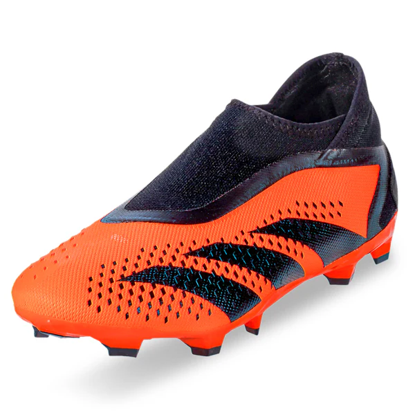 adidas Predator Accuracy.3 Laceless Firm Ground Soccer Cleats (Tea Solar Orange/Black) - PersonalJerseys