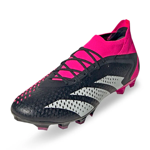 adidas Predator Accuracy.1 Firm Ground Soccer Cleats (Core Black/Team Shock Pink) - PersonalJerseys
