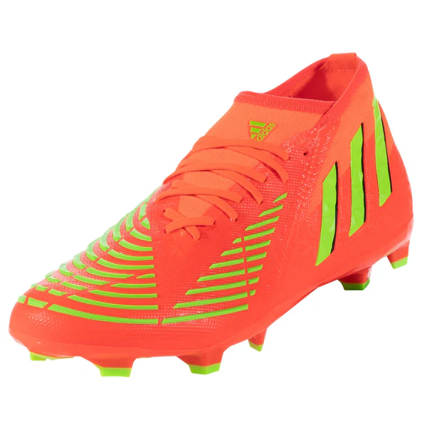 adidas Predator Edge.2 Firm Ground Soccer Cleats (Solar Red/Team Solar Yellow) - PersonalJerseys