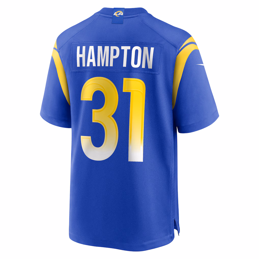Nick Hampton Los Angeles Rams Nike Home Game Jersey - Royal - PersonalJerseys
