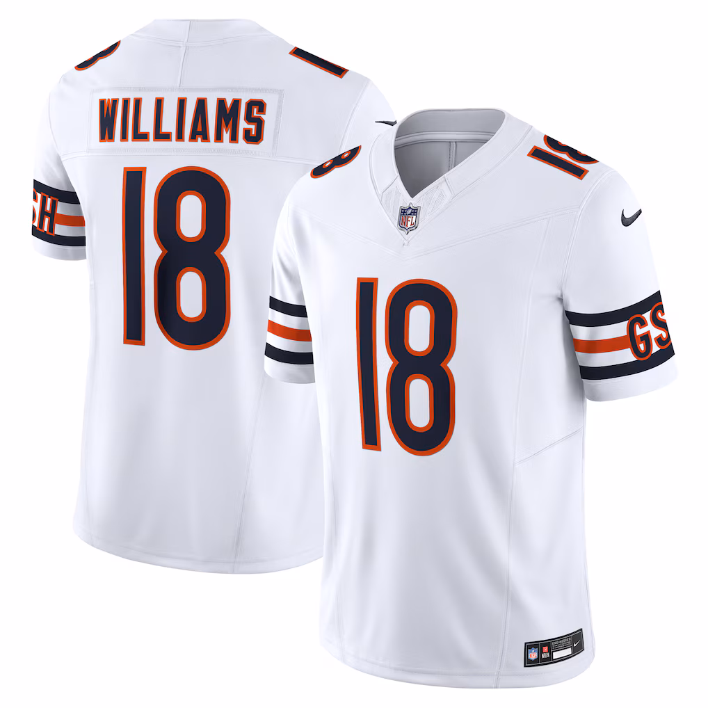 Caleb Williams Chicago Bears Nike Vapor F.U.S.E. Limited Jersey - White - PersonalJerseys