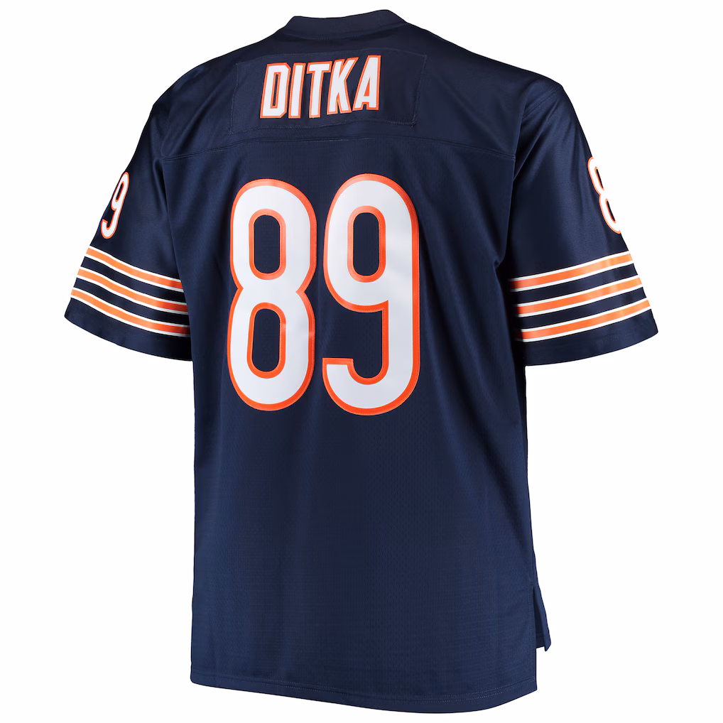 Mike Ditka Chicago Bears Mitchell & Ness Big & Tall 1966 Retired Player Replica Jersey - Navy - PersonalJerseys