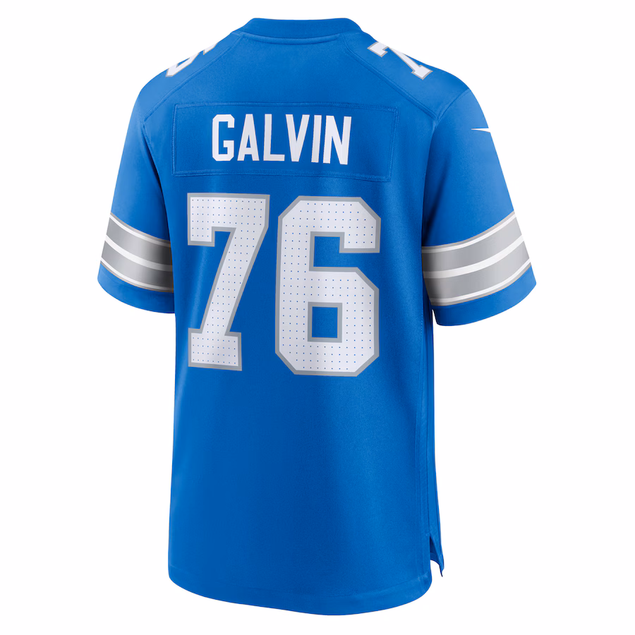 Connor Galvin Detroit Lions Nike Team Game Jersey - Blue - PersonalJerseys