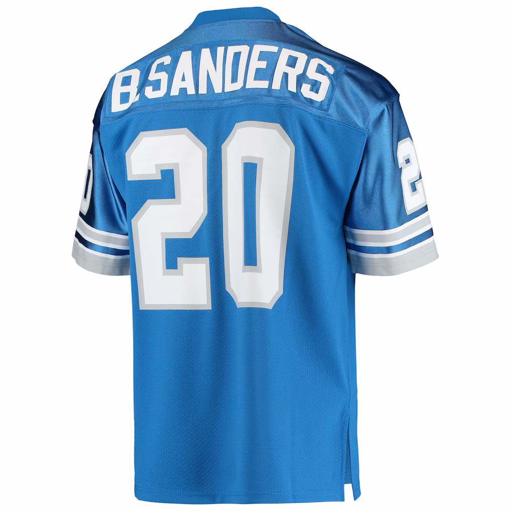 Barry Sanders Detroit Lions 1991 Mitchell & Ness Authentic Throwback Retired Player Jersey - Blue - PersonalJerseys