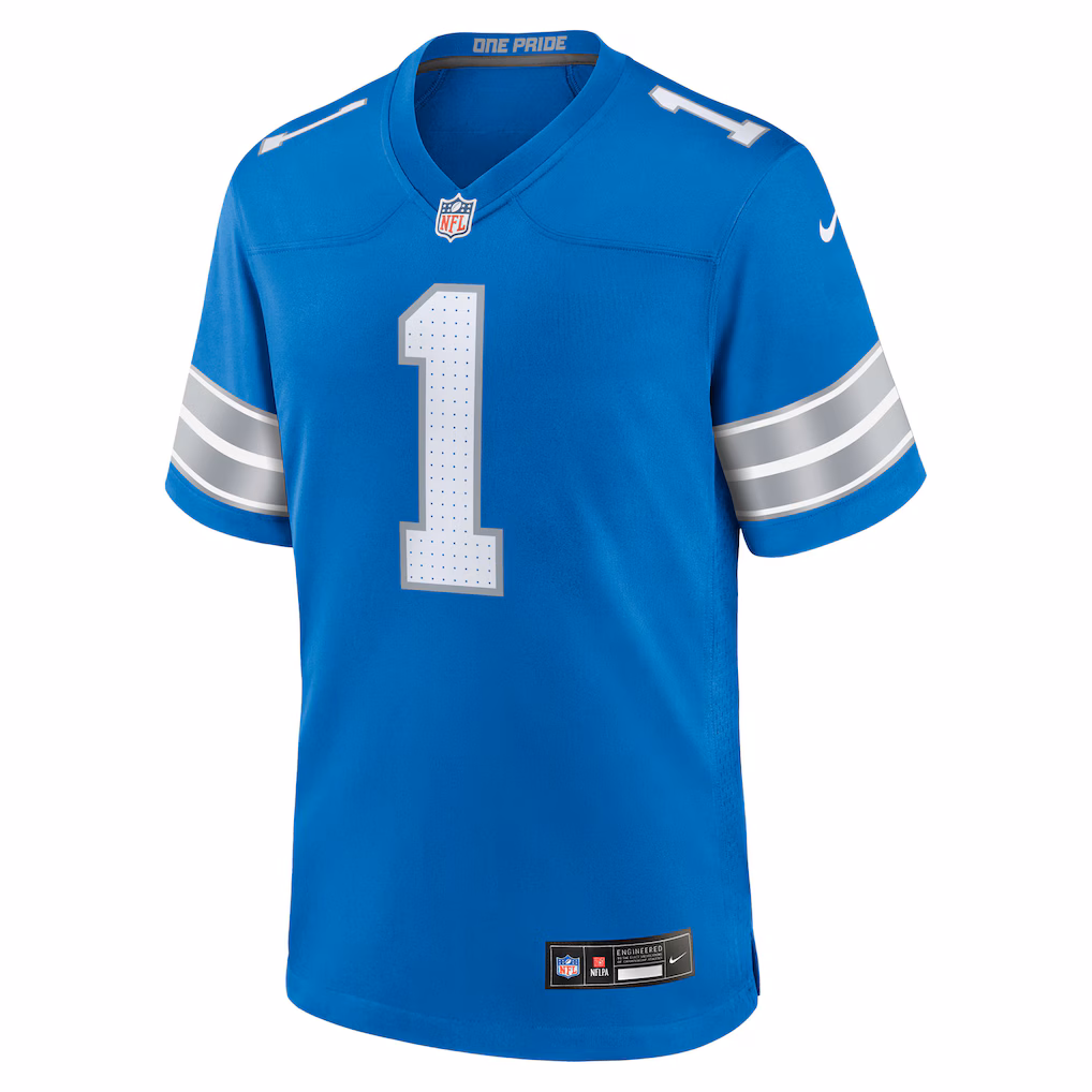 Jameson Williams Detroit Lions Nike Game Player Jersey - Blue - PersonalJerseys