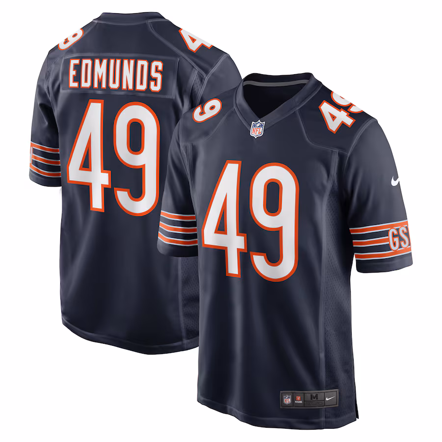 Tremaine Edmunds Chicago Bears Nike Game Player Jersey - Navy - PersonalJerseys