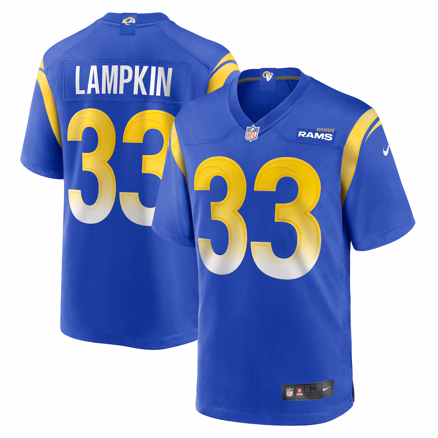 Cam Lampkin Los Angeles Rams Nike Game Jersey - Royal - PersonalJerseys