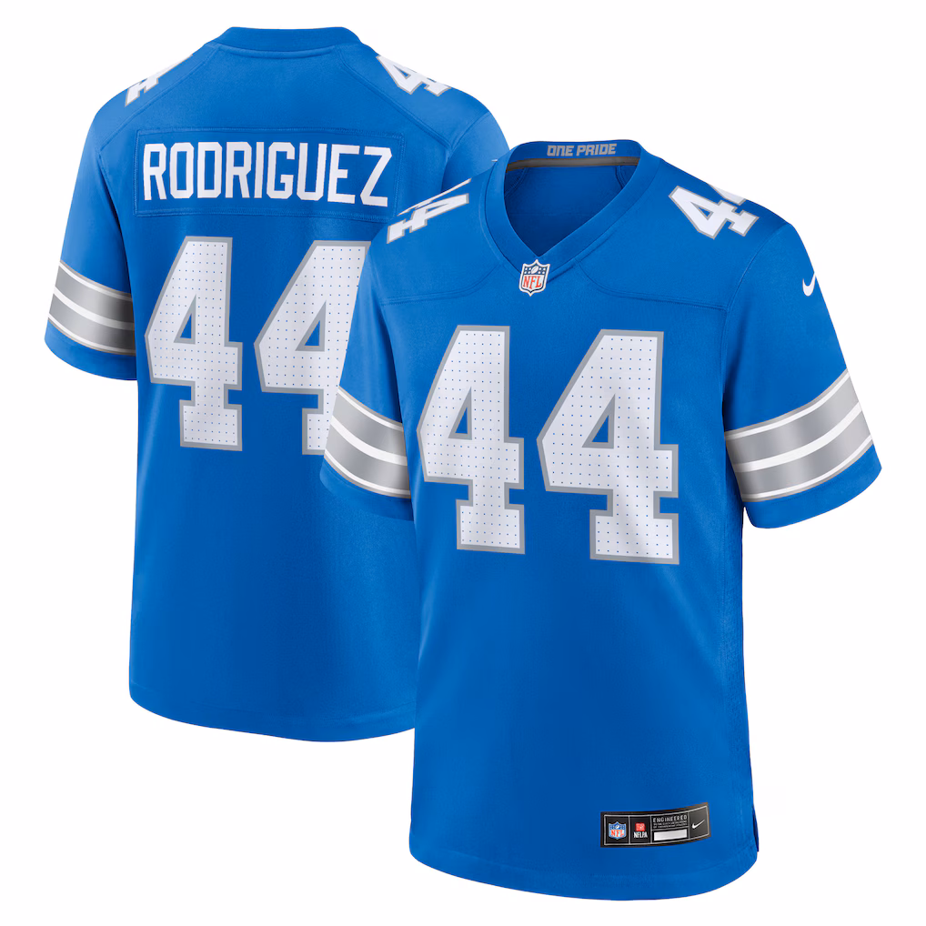 Malcolm Rodriguez Detroit Lions Nike Game Jersey - Blue - PersonalJerseys