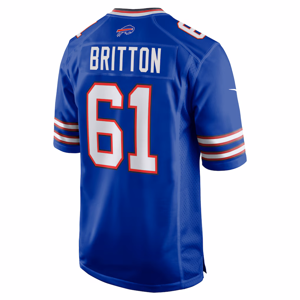 Gunner Britton Buffalo Bills Nike Game Jersey - Royal - PersonalJerseys