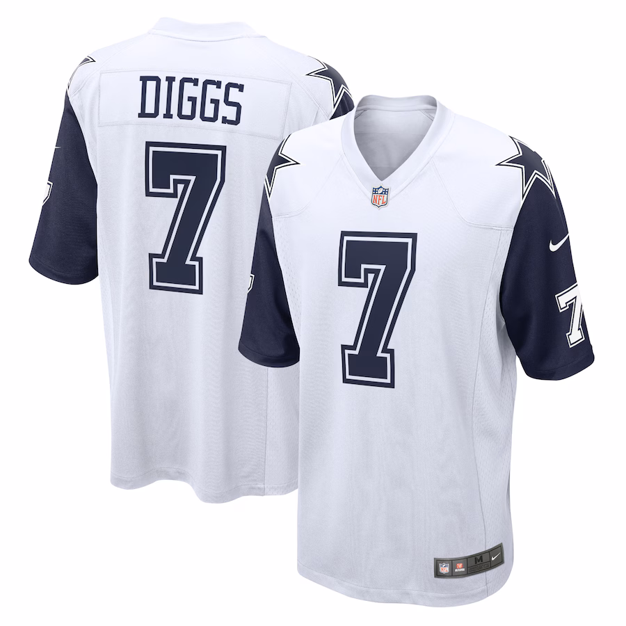 Trevon Diggs Dallas Cowboys Nike Alternate Game Team Jersey - White - PersonalJerseys